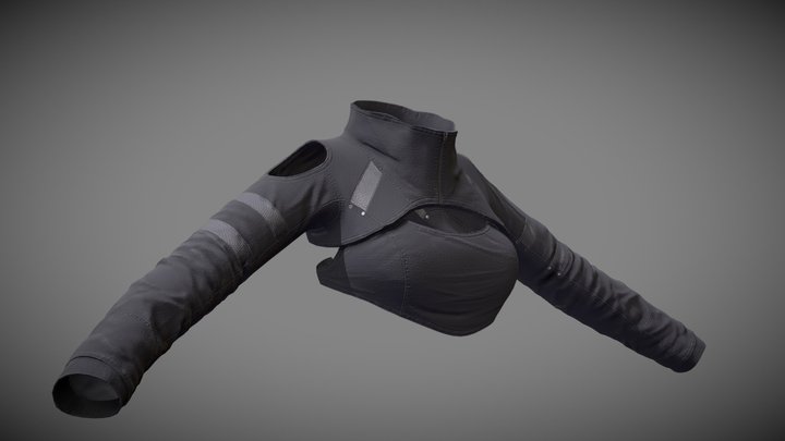 Cropped Jacket 3D Model