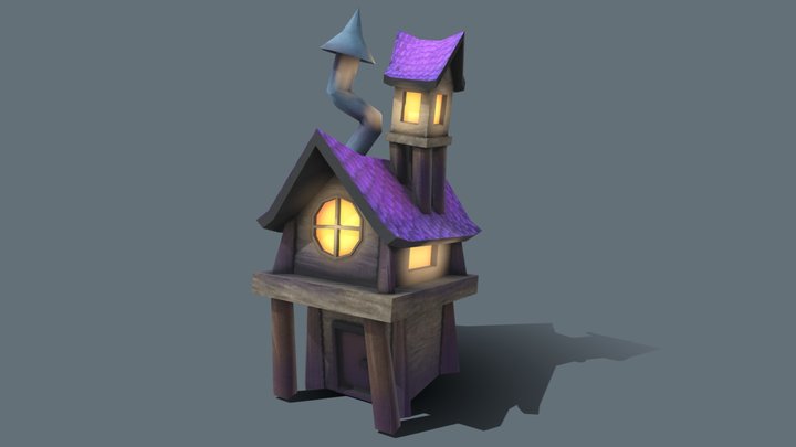 Fantasy House 3D Model