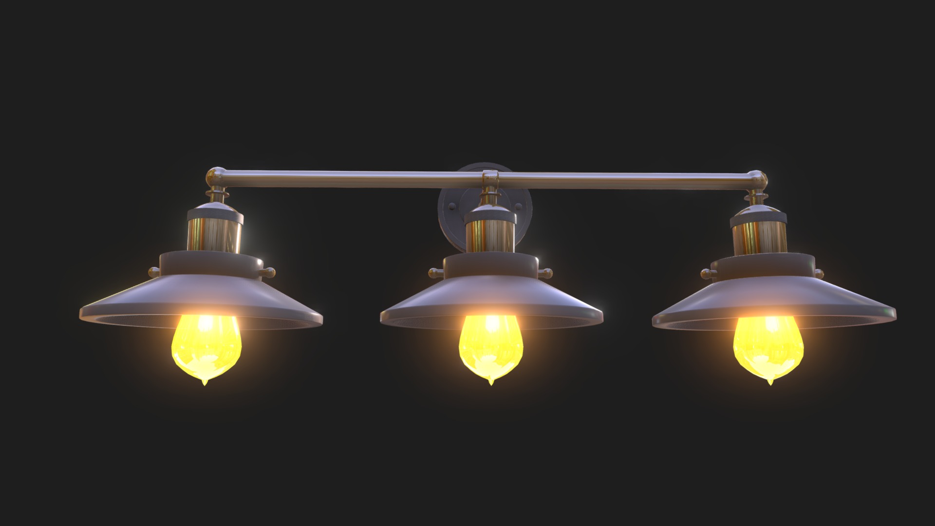 3D model HGPBR-32 - This is a 3D model of the HGPBR-32. The 3D model is about a group of light bulbs.