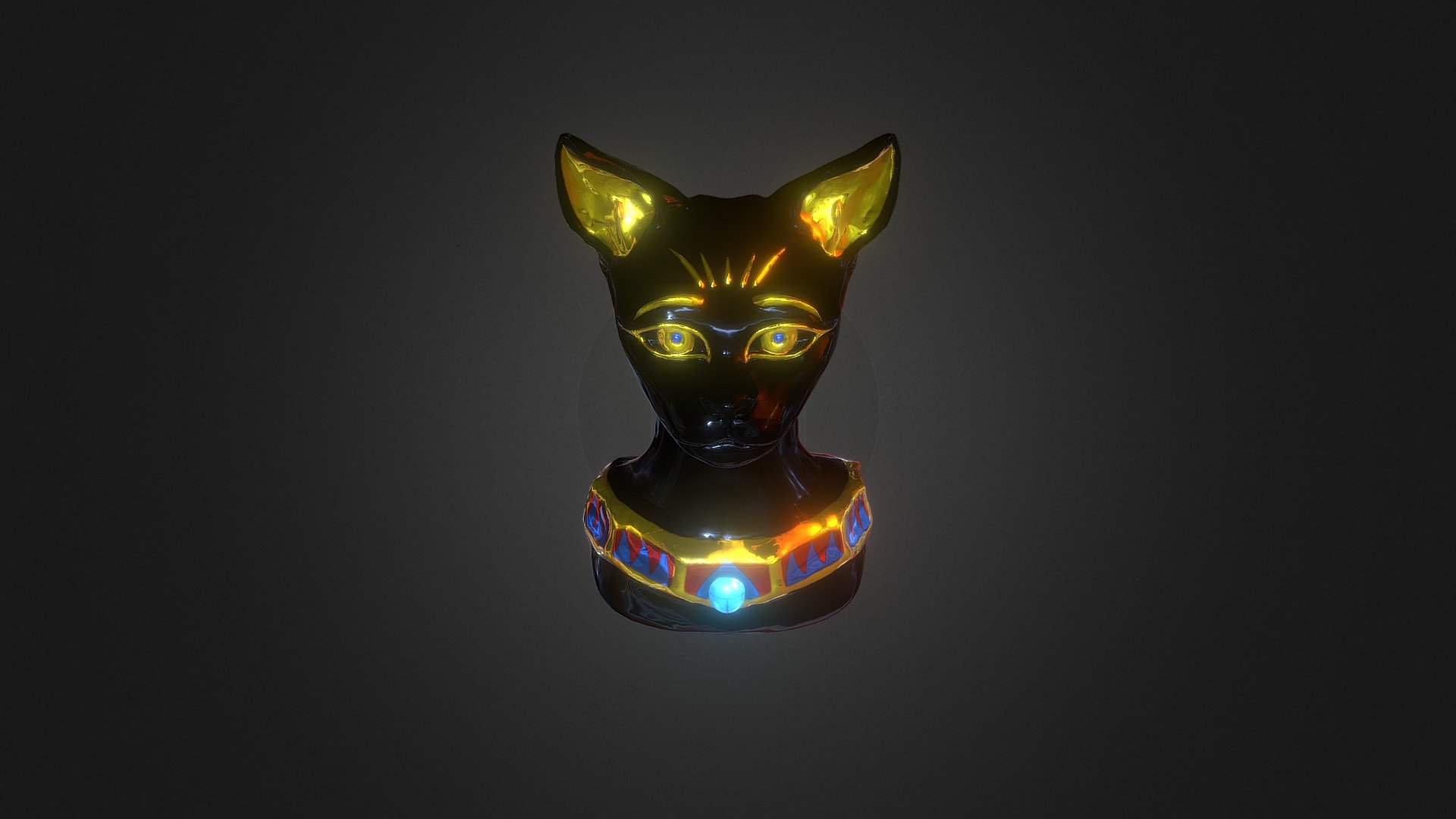 Bastet Statue 3d Model By Briec1648 04d1d97 Sketchfab 8318