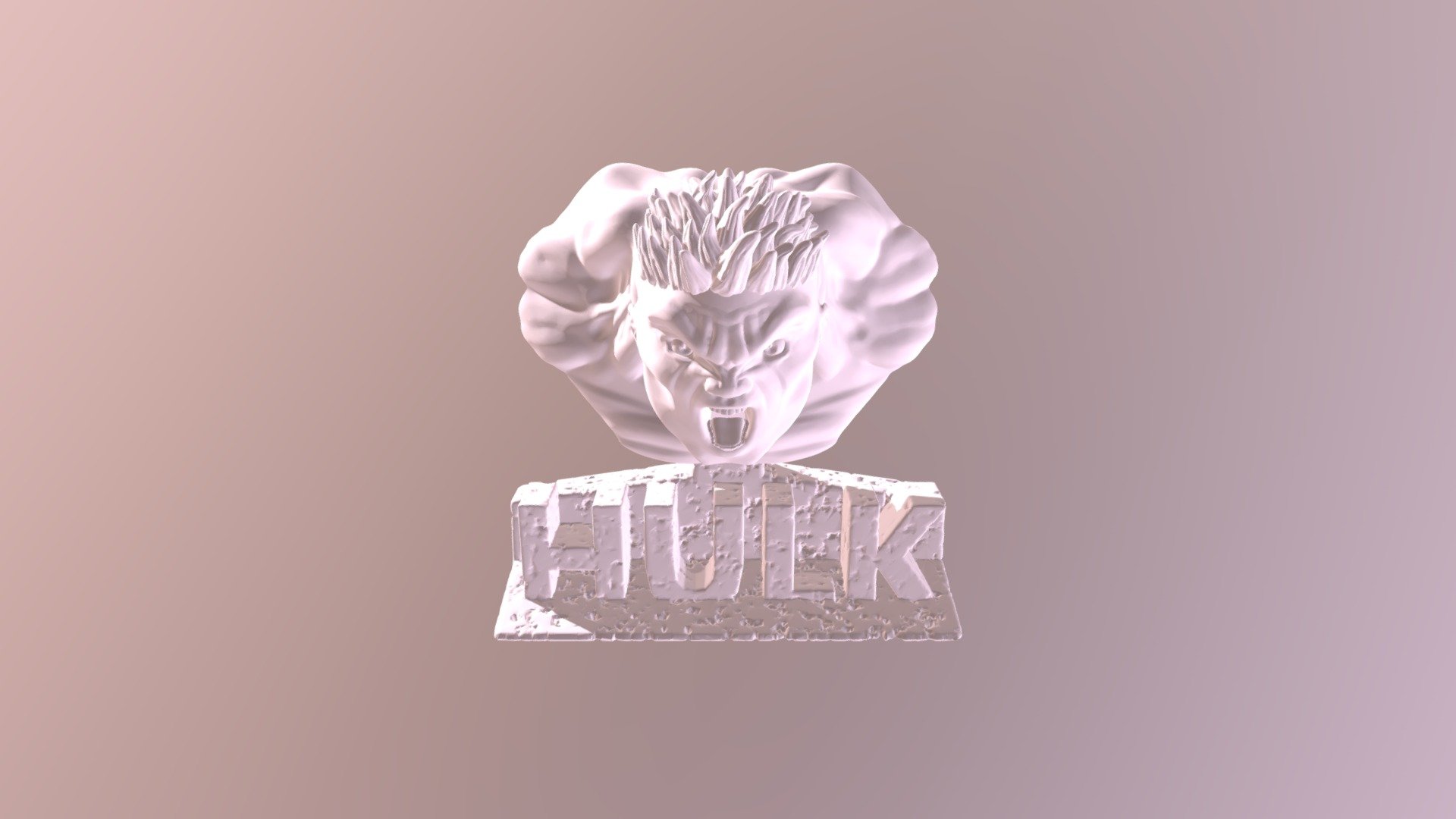 Hulk Bust cara malo