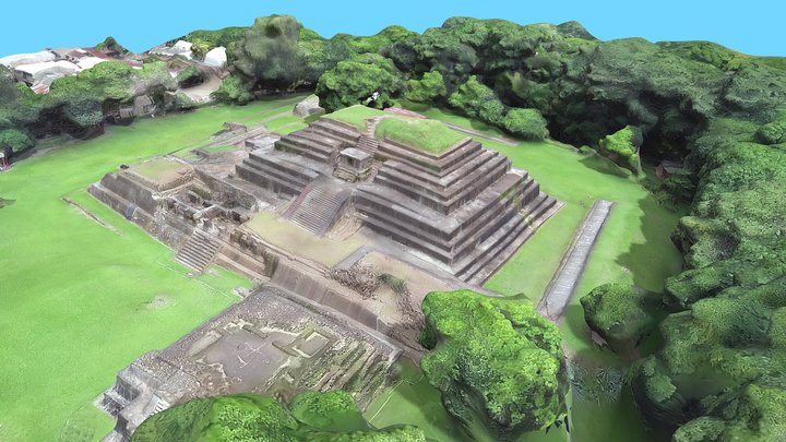 Pyramids Tazumal Mayas, El Salvador 3D Model