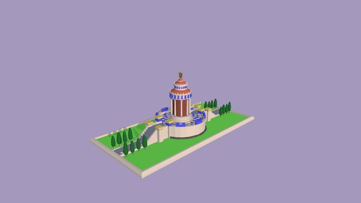 Ancient temple of modern Europe 3D Model