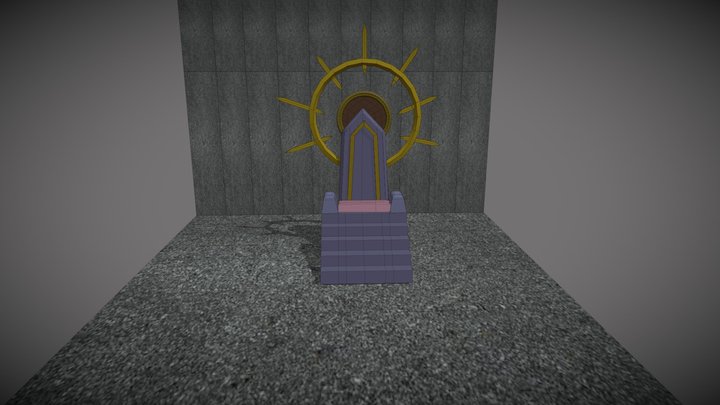 _Throne Chair Modelling,Texture and Render_