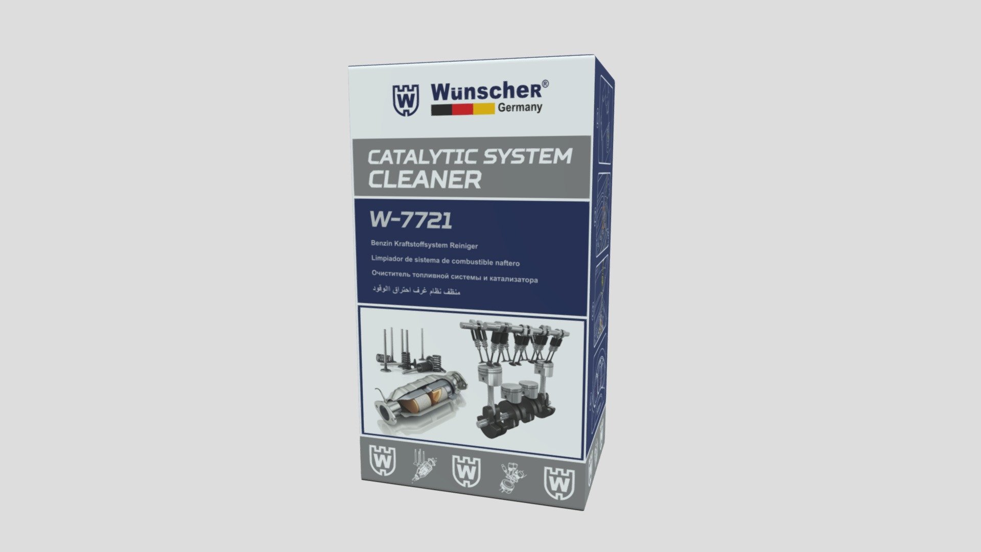 W7721 Catalytic System Cleaner — Sketchfab embed 3D viewer