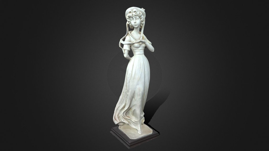Vintage Lady Figurine by Santini