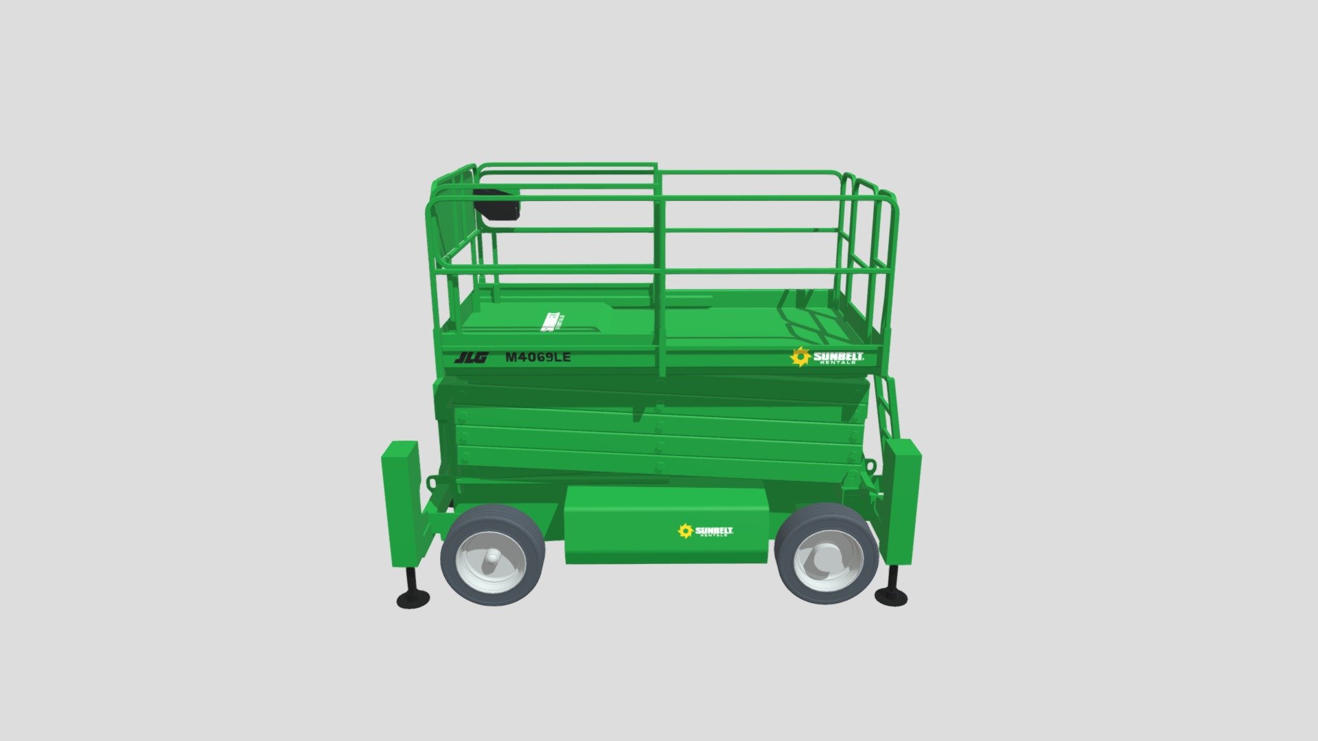 Sunbelt Rentals Electric Scissor Lift M4069LE 3D model by bimstore (Revitspace) [04d4ac8