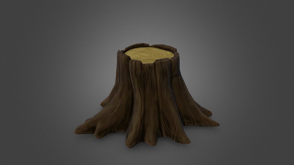 Stylized tree stump