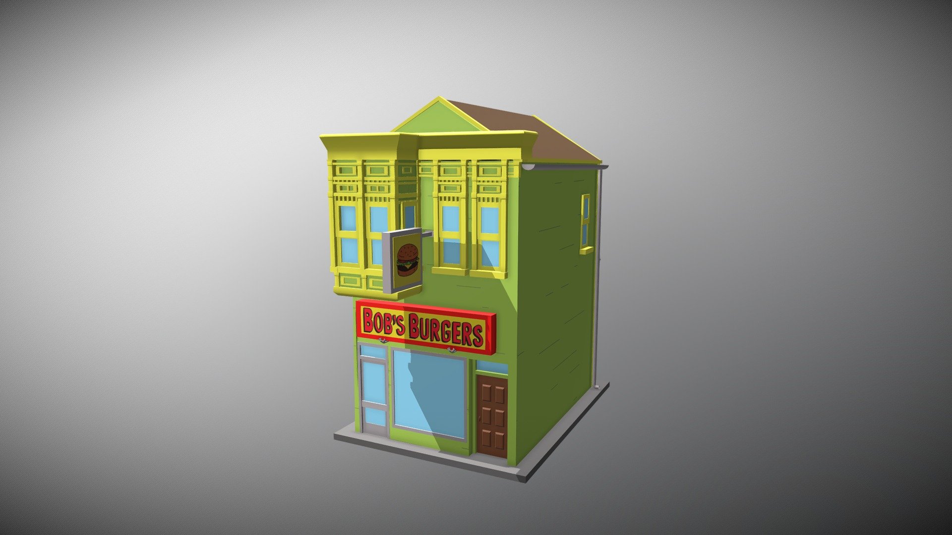 Bob's Burgers Restaurant 3D model by amysibbo [04d53c2] Sketchfab
