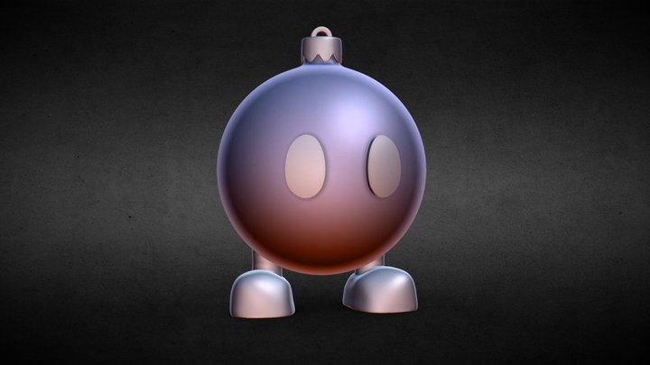 Bob-omb Christmas Ornament | Super Mario 3D Model