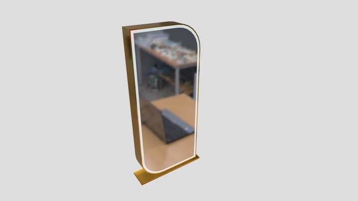 Modren Saloon Mirror 3D Model