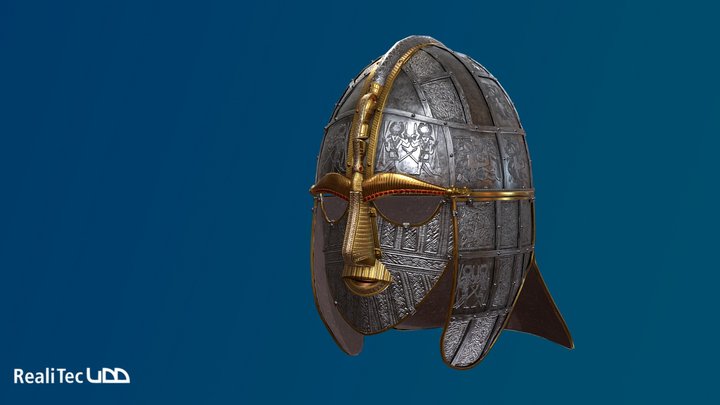 The Sutton Hoo Military Helmet 3D Model