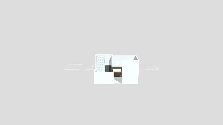 EmilyDJ Primary Bath Layout 3D Model