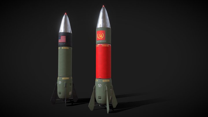 Two missiles 3D Model