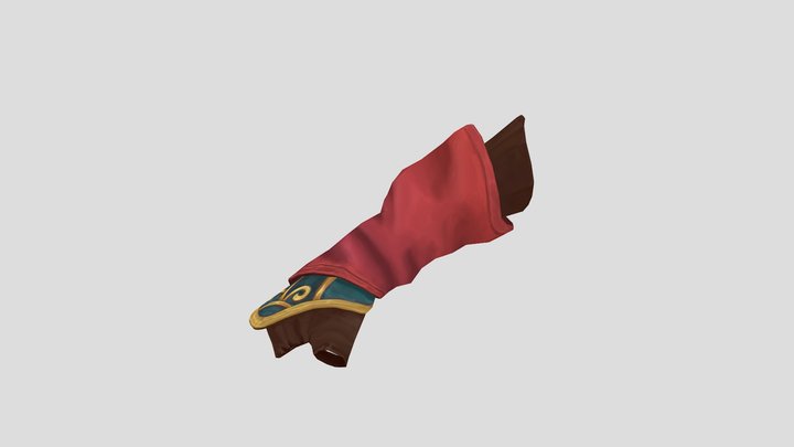 Stylised Gloves l Game Ready I Handpainted 3D Model