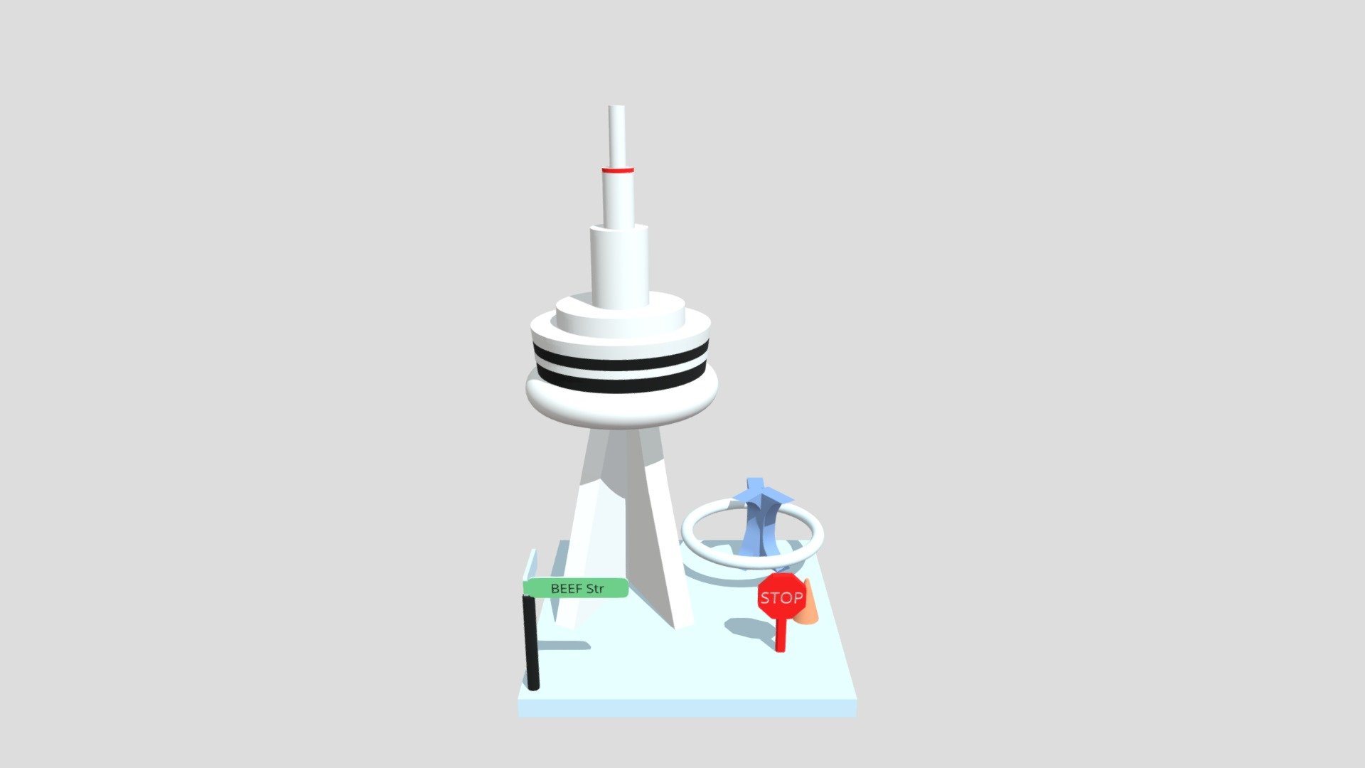 CN Tower Street By Marty Ukov
