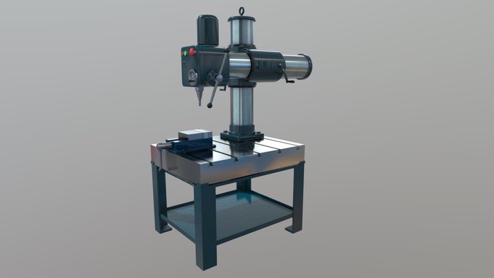 Oerlikon radial drill 3D Model