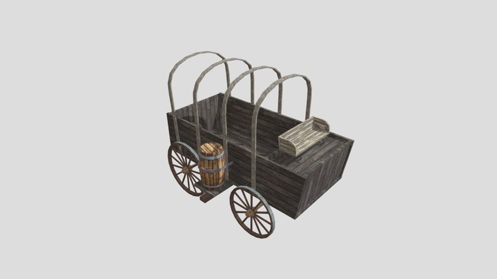 Old wagon 3D Model