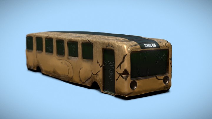 Abandoned Bus 3D Model