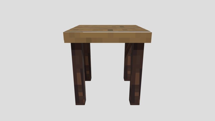 Spruce Table 3D Model