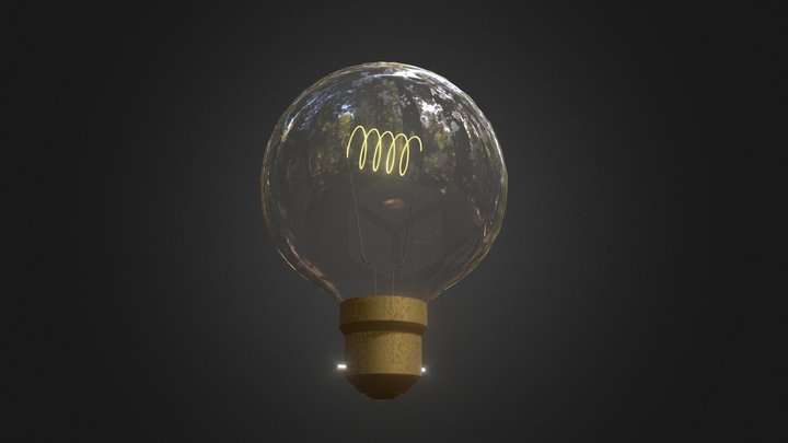 Edison Light Bulb 3D Model