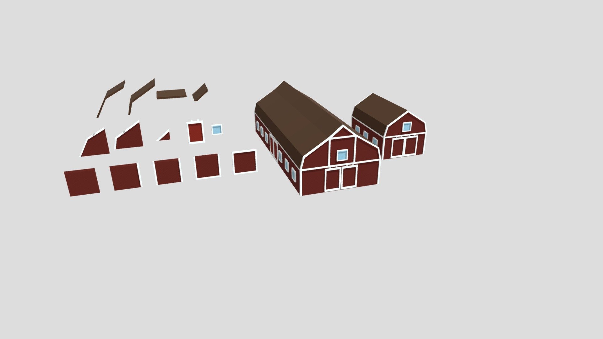 Modular - Barns - 3D model by La_Grekula [04dc371] - Sketchfab