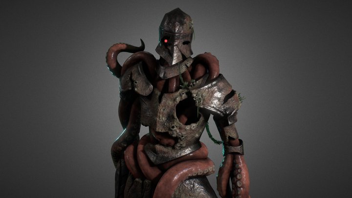 Tentacles control the armor 3D Model