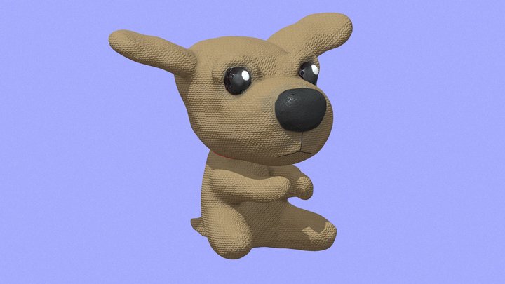 Dog Plush 3D Model