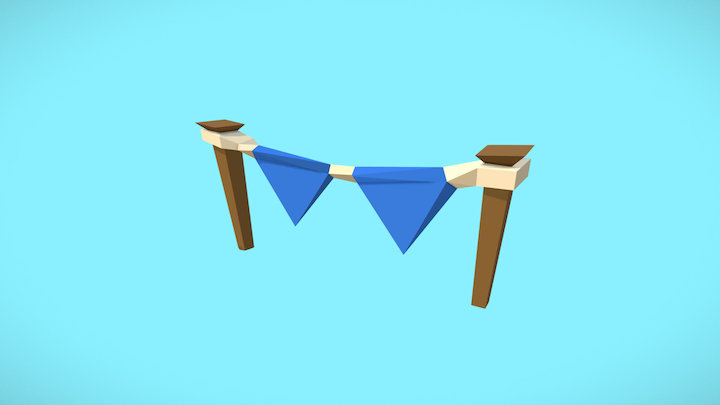 Safety Flags - Mythical Beasts Jousting Assets 3D Model