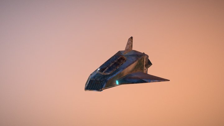 TP4 TEXTURE SPACESHIP 3D Model