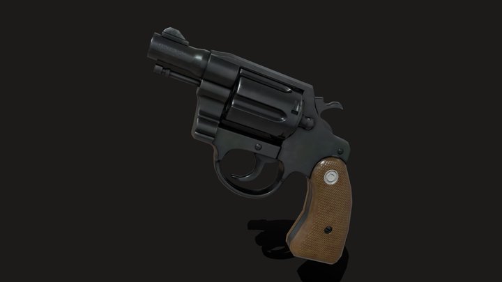 Detective Special Revolver 3D Model