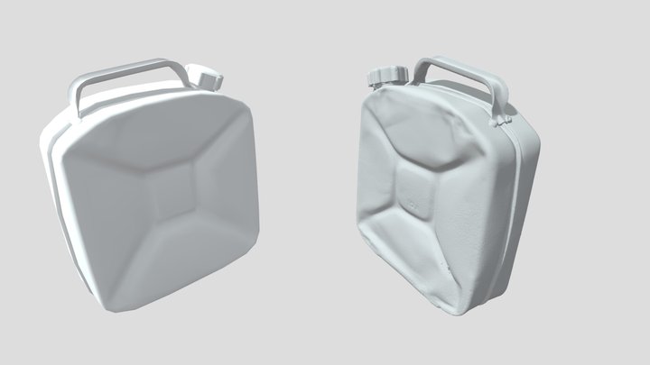 Scan of old damaged soviet gasoline canister 3D Model