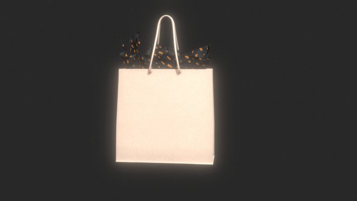 3D paper bag mode 3D Model