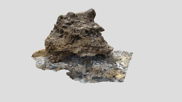 Big beach rock 3D Model