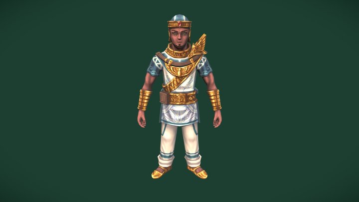 [StudentWork] Charadesign 3D Egyptian 3D Model