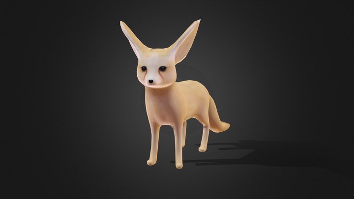 Fennec Fox 3D Model