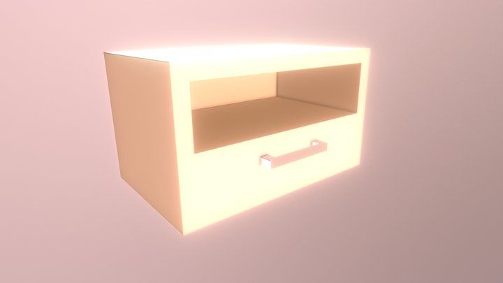 Isometric Furniture Collection-Drawer-Drawer02 3D Model