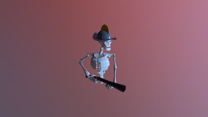 Shooter Skeleton 3D Model
