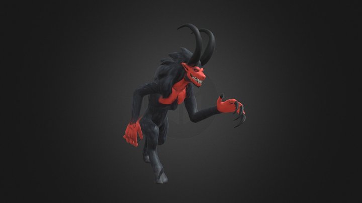 The Brimstone Demon Enemy Cycles 3D Model