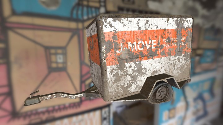 Old Trailer – Free 3D Model STL