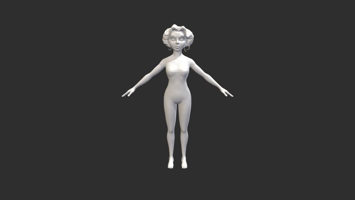 Dora woman kafka lady 3D Model