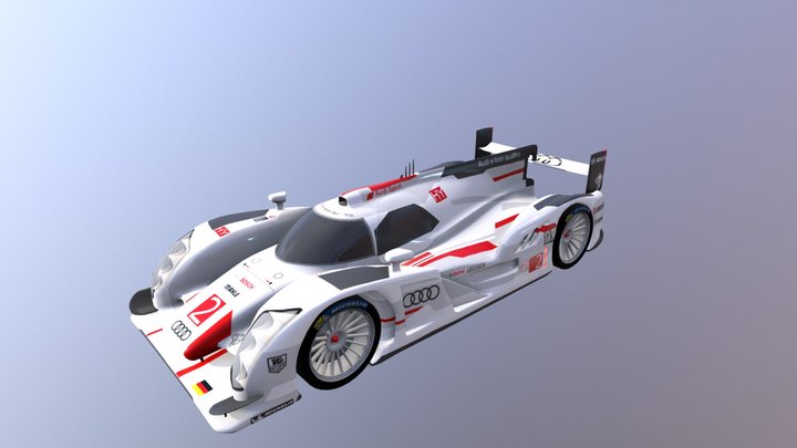 Audi R18 2011 3D Model