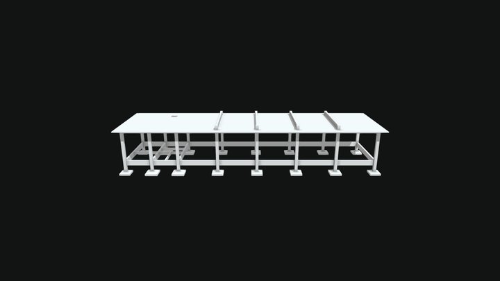 Estrutura Convencional - Sapatas 3D Model