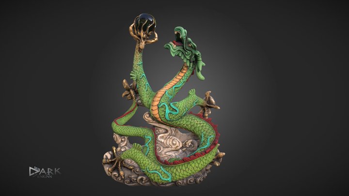 Dragon Statue Reimagined 3D Model