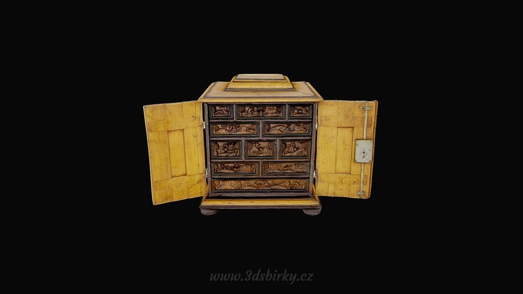 Jewellery box  / Šperkovnice — Sketchfab embed 3D viewer