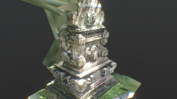 Bali Temple Statue Scan 3D Model