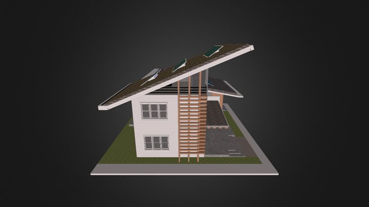 Eco Home Exterior 3D Model