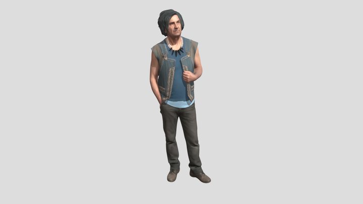 Wanderer In Denim – Modelo 3D gratuito STL