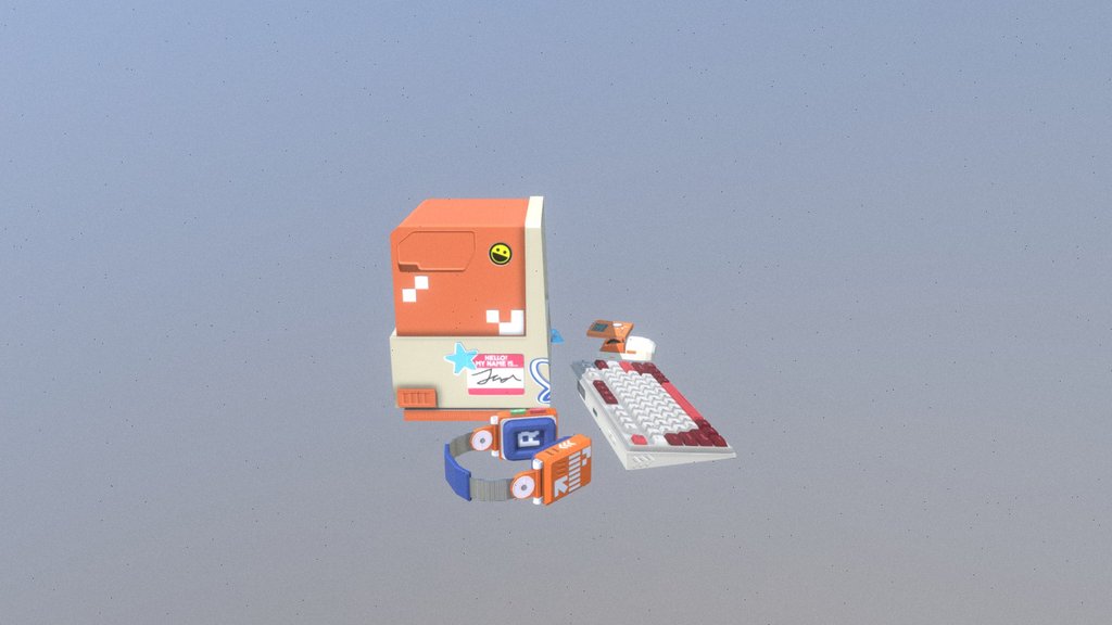 Retrofuturistic Tech Asset Pack