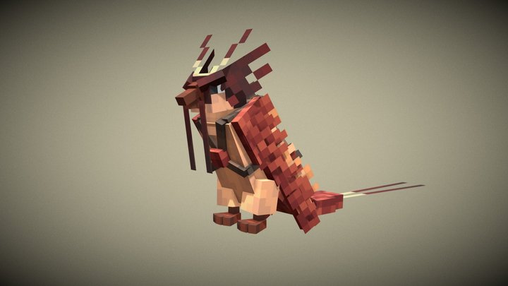 Minecraft 3D Render - HaakonHawk - Herobrine by HaakonHawk on